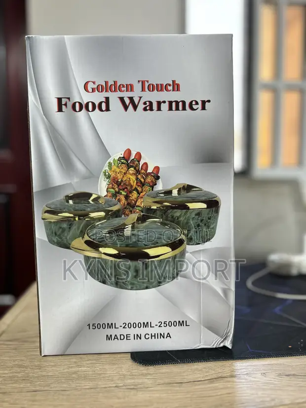 3pcs Set Golden Touch Food Warmer - 1