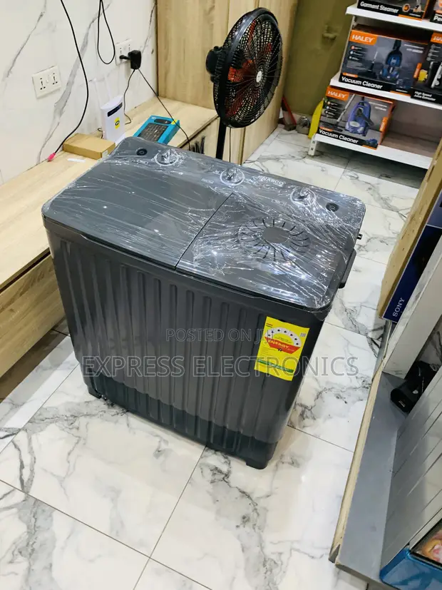 Nasco 11KG Twin Tub Washing Machine - Black Topload - 1