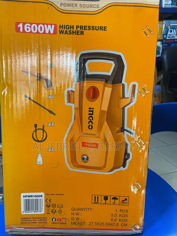 Ingco Pressure Washer - 1600W - 1