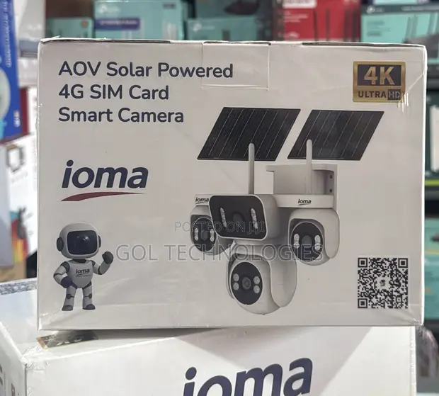 Ioma AOV Solar Powered 4G SIM Smart Camera IO-S34 4x4MP - 1