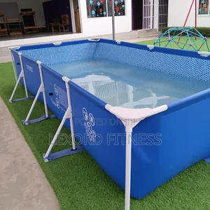 14ft Intex Rectangular Swimming Pool with Filter Pump