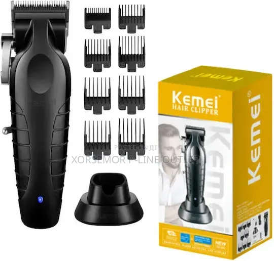 Kemei Rechargeable Hair Clipper KM-2296 Black - 1