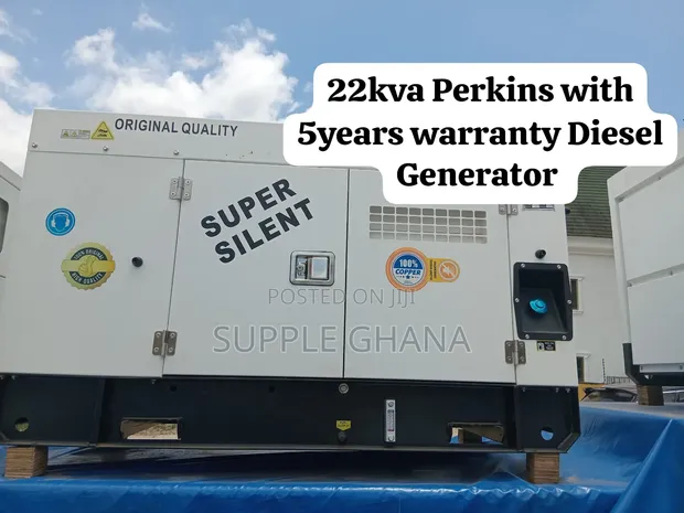 Original Perkins 22kva Diesel Generator - Super Silent - 1