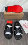 Original Christian Louboutin Leather Slippers - 2