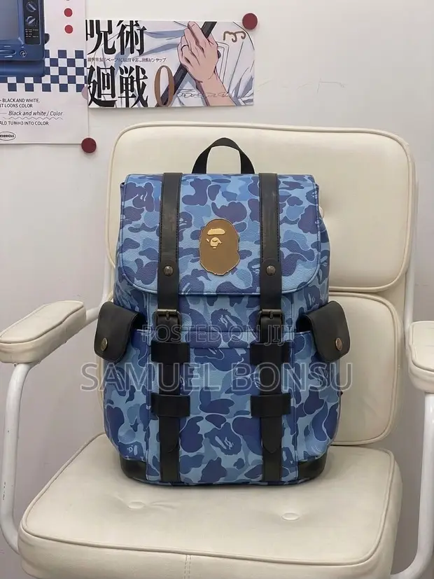 Luxury Leather Flap Executive Backpack - 1