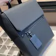 Luxury Leather Flap Executive Backpack - 2