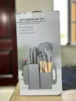19-Piece Kitchenware Set - Gray Silicone - 2