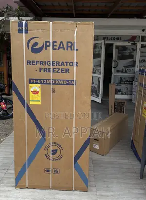 Pearl PF-613MDIXWD-1A 421L Bottom Freezer Refrigerator (Gray)