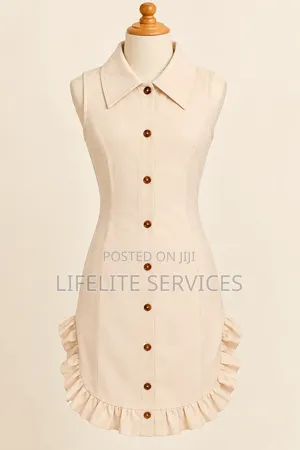 Beautiful Front Buttons Dress for Girls (4-6 Years)