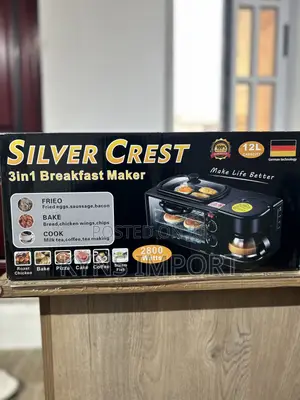 Silver Crest 3-in-1 Breakfast Machine (Black)