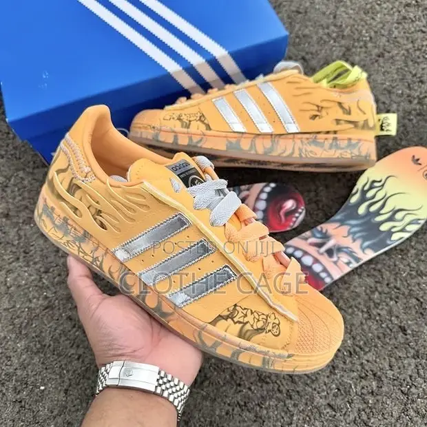Adidas x Hellstar Superstar II 'Hazy Orange' Sneakers - 1