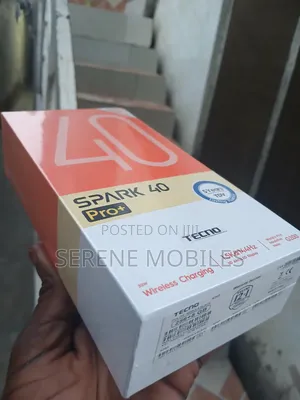 New Tecno Spark 40 Pro+ 256GB Black