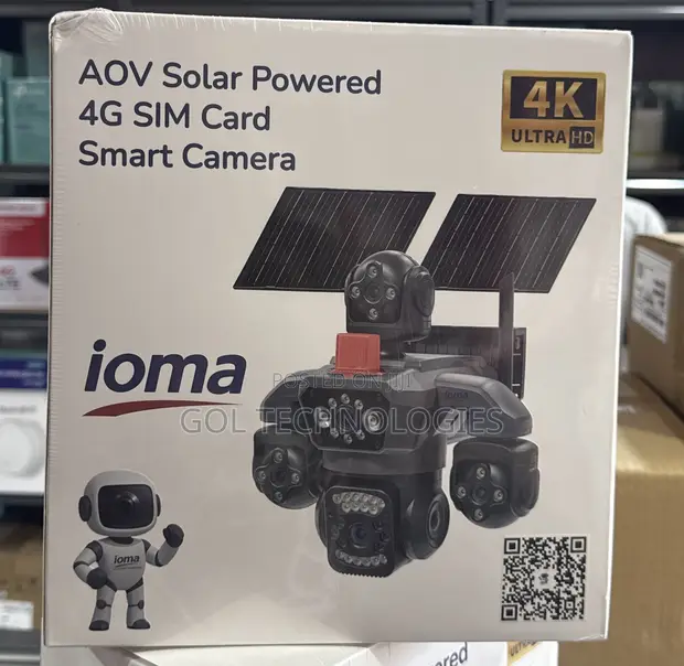 iOMA AOV Solar Powered 4G SIM Smart Camera IO-S84 - 1