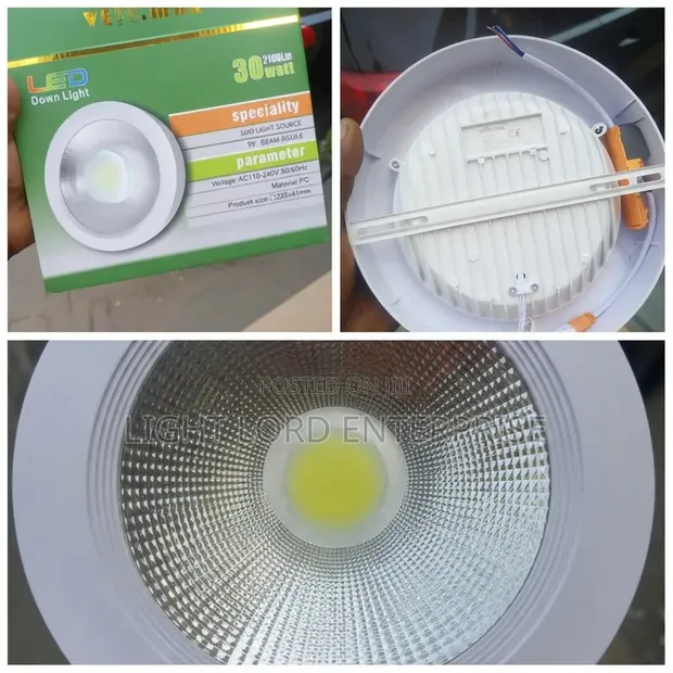 6000K White COB Surface Down Light - 1