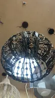 Black Woven Rattan Pendant Light - 3