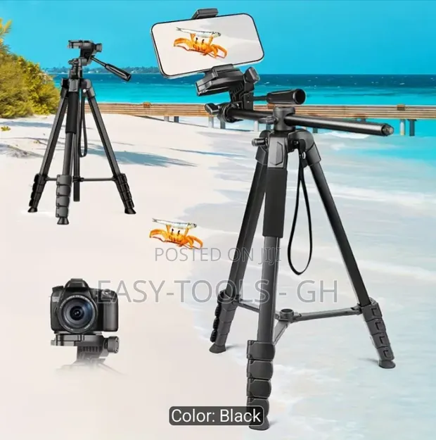 Professional Aluminum Alloy Camera Tripod Stand - 1