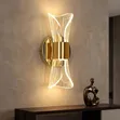 Golden Crystal Bow Wall Light - 1