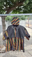 CJs Heritage Blue & Brown Fugu Top | African Traditional Wear - 4