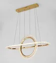Luxury 2-Ring Crystal LED Chandelier - 1