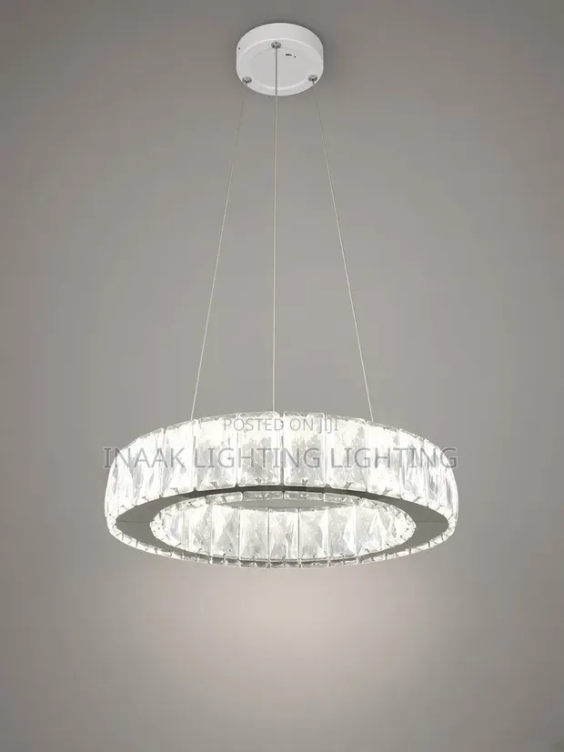 Luxury Crystal Ring LED Pendant Light - 1