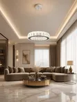 Luxury Crystal Ring LED Pendant Light - 2