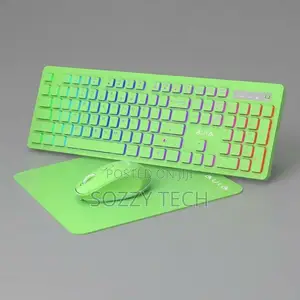 AULA Wireless Keyboard and Mouse Combo, RGB Backlit, Rechargeable