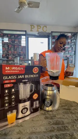 Morgan 1.5L 2-in-1 Glass Jar Blender BD-88 450W