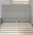 Grey PU Leather Bed | Imported | Stylish & Great Value - 1