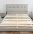 Grey PU Leather Bed | Imported | Stylish & Great Value - 3