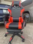 Executive Gaming & Office Chair with Footrest & Lumbar Pillow - 4