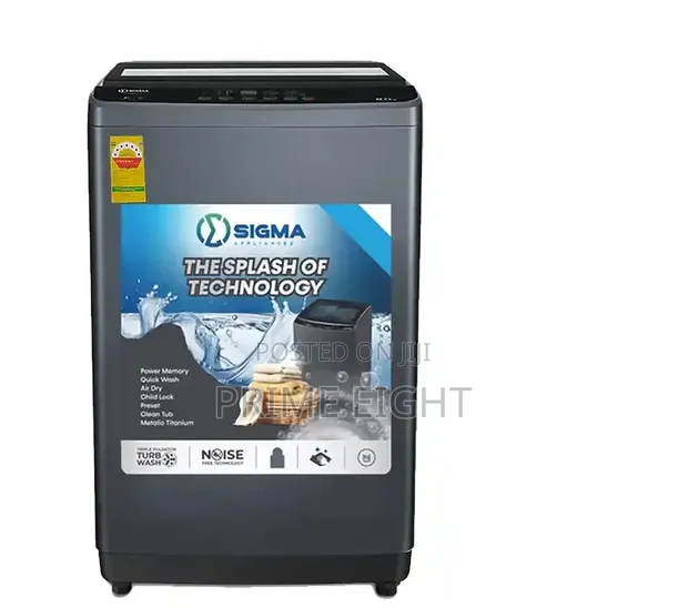 Sigma 8.5 Kg Fully Automatic Top-Load Washing Machine - SWM-T805TL - 1