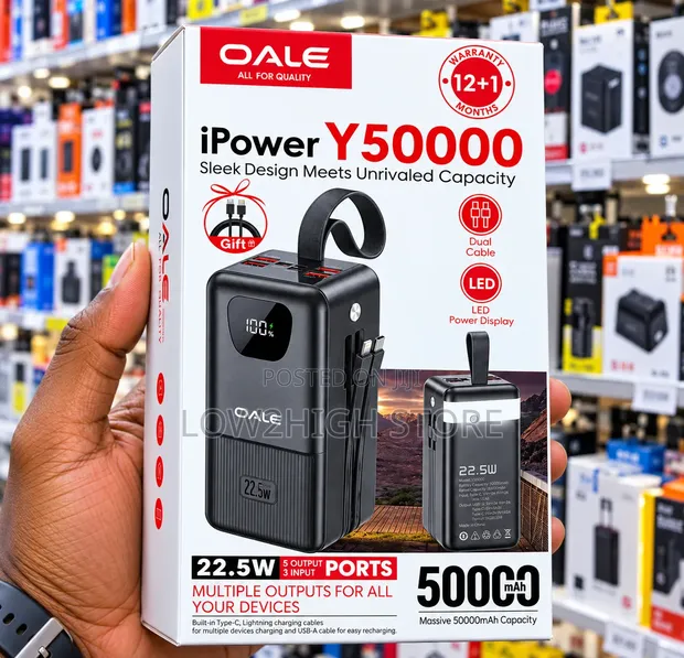 Oale iPower Y50000 50,000mAh 22.5W Power Bank - 1
