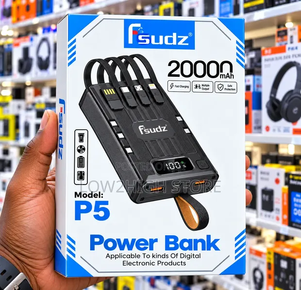 Fsudz P5 20,000mAh Fast-Charging Power Bank - 1