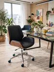 Luxury CEO Wood & Leather Office Chair - 3