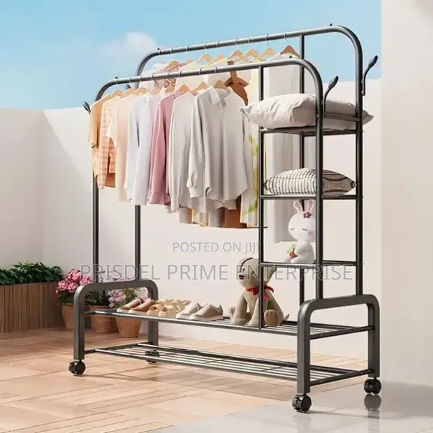 Multipurpose Hanger with Side Shelf - 1