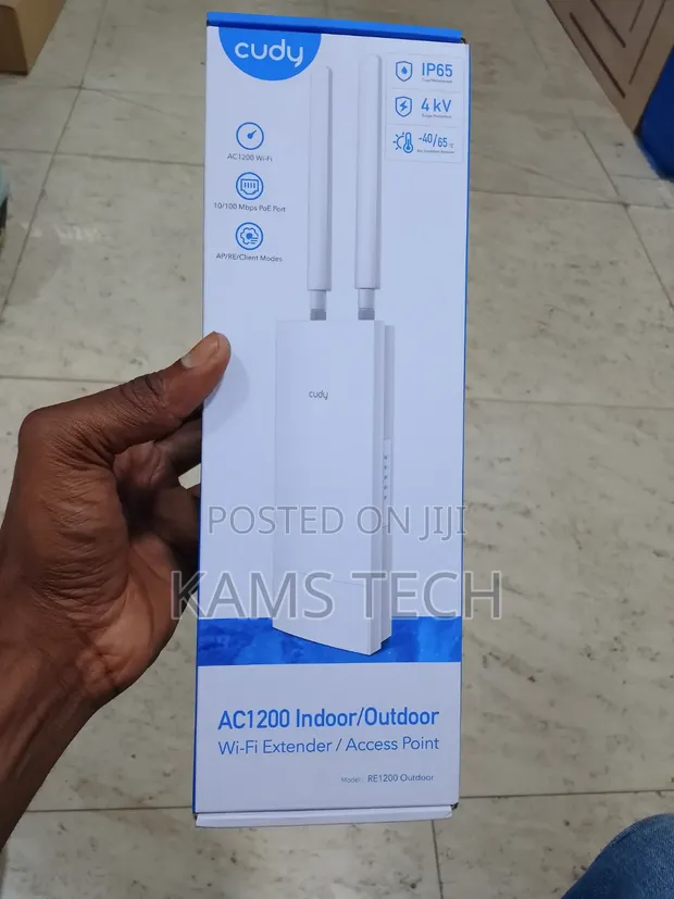 Cudy RE1200 Indoor/Outdoor Wi-Fi Extender/Access Point - 1