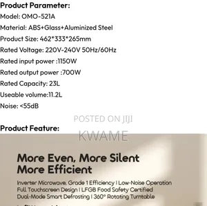 Oraimo 23L InfiWave Lite Microwave