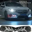 Honda Civic Arrow LED Front Fog Light Cover (2016-2019) - 4