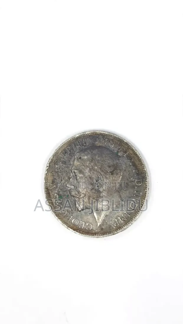 1919 King George V Silver Shilling - Rare British Colonial Coin - 1