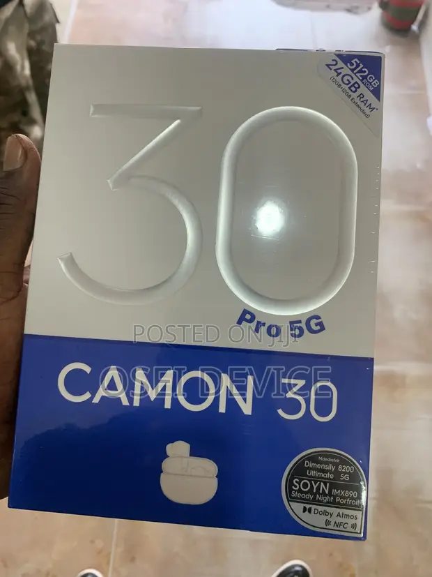 New Tecno Camon 30 Pro 5G 512GB Black - 1