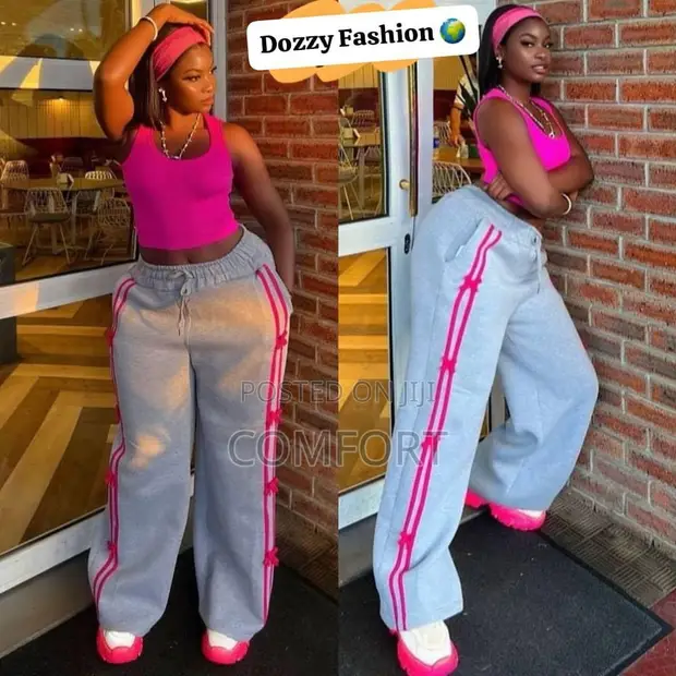 Ladies Three-in-One Set: Joggers, Top & Hairband - 1