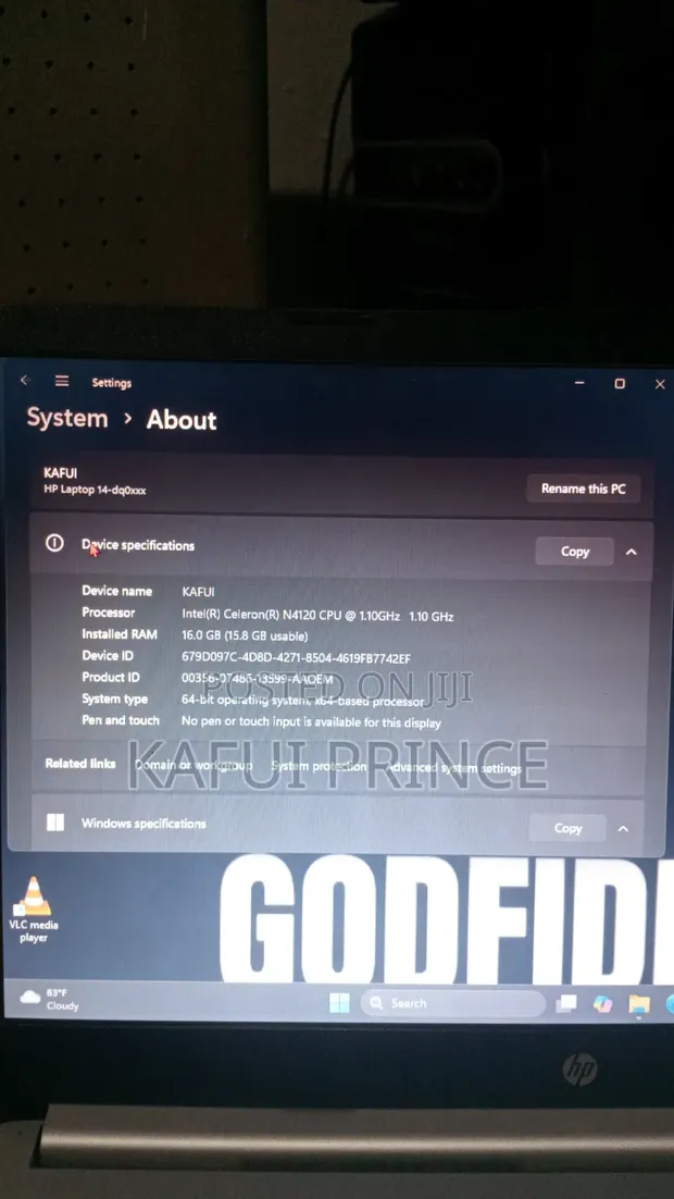 HP 14-dq1088wm Laptop - 16GB RAM, 256GB SSD - 1