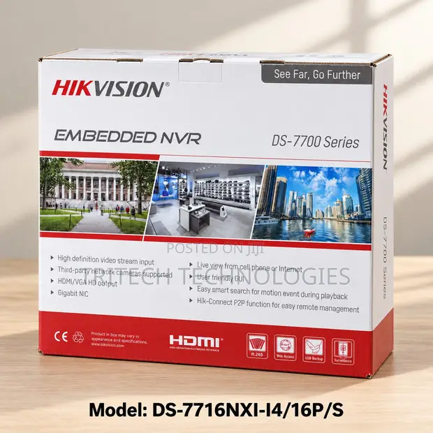 Hikvision DS-7716NXI-I4/16P/S 16-Ch 4K NVR with 16 PoE Ports - 1