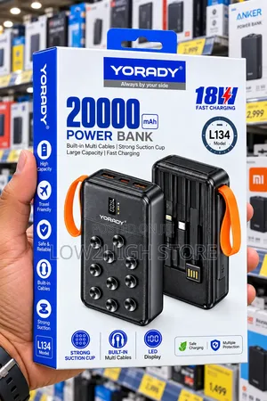 Yorady L134 20,000mAh 18W Suction-Cup Power Bank