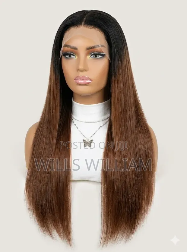 22" Straight Human Hair Wig - 200% Density HD Lace - 1