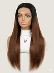 22" Straight Human Hair Wig - 200% Density HD Lace - 1