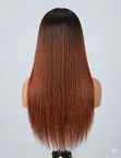 22" Straight Human Hair Wig - 200% Density HD Lace - 2