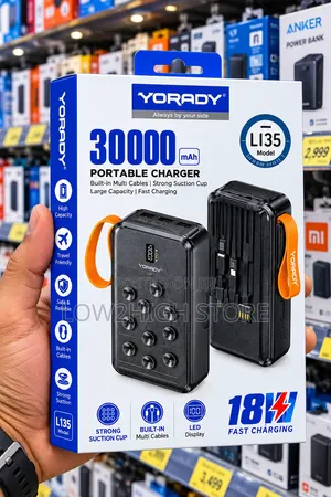 Yorady LI35 30,000mAh 18W Suction-Cup Power Bank