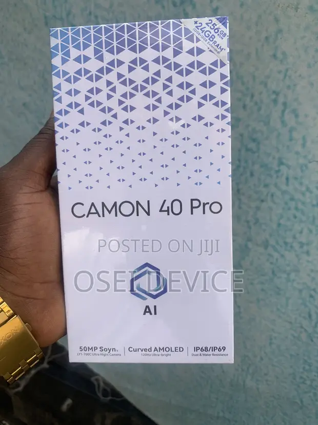 New Tecno Camon 40 Pro 5G 256GB Black - 1