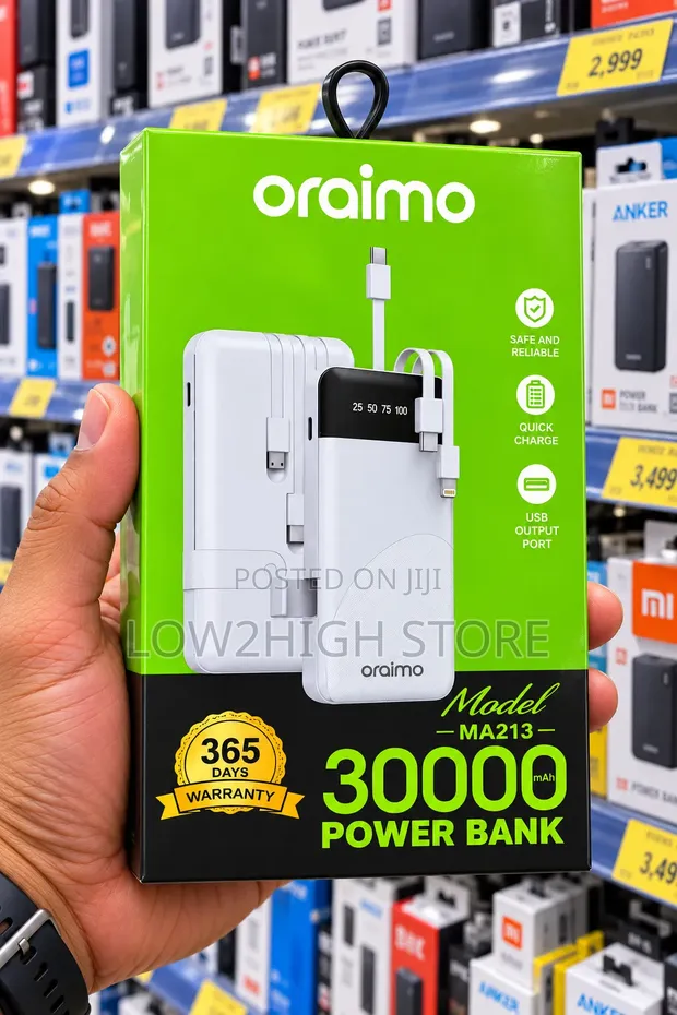 Oraimo MA213 30,000mAh Power Bank - 1